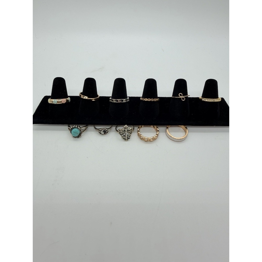 Custom Women's Rings Lot Of 11 Rings , Ranging In Sizes 6.5 - 8